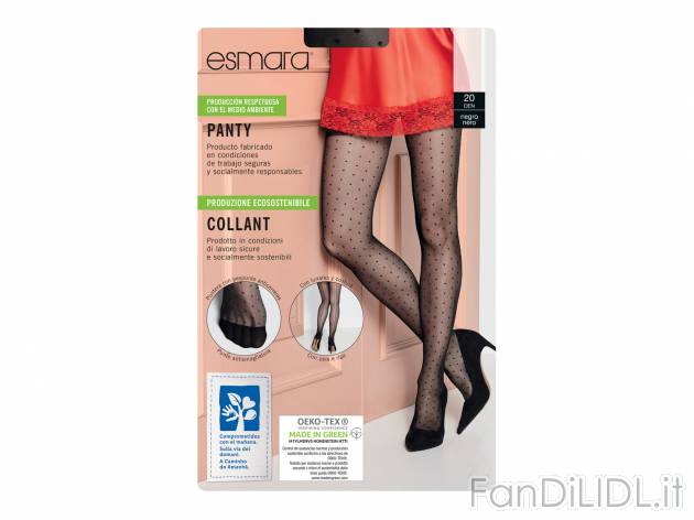 Collant da donna Esmara, prezzo 2.99 € 
Misure: S-L 
- Con punte rinforzate ...
