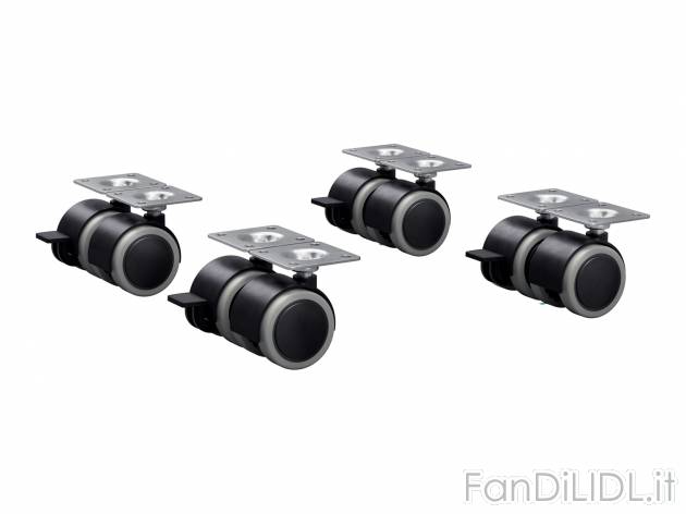 Set rotelle per mobili Parkside, prezzo 5.99 &#8364; 
4 o 8 pezzi 
- 8 pezzi: ...