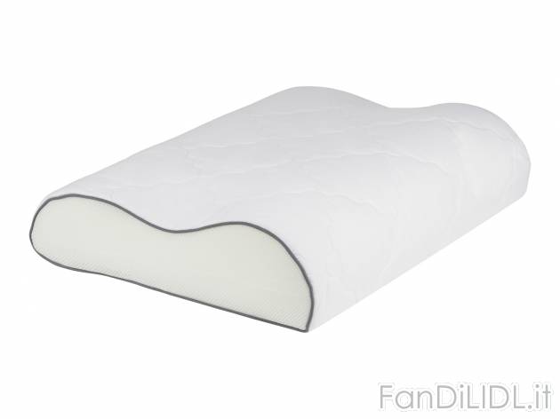 Cuscino cervicale Livarno, prezzo 12.99 &#8364; 
- Dimensioni: 50 x 36 cm
Caratteristiche

- ...