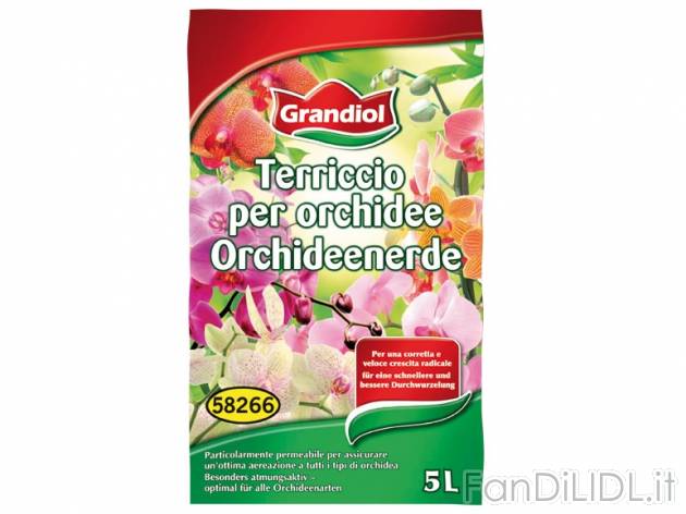 Terriccio per orchidee, 5 l , prezzo 1,99 &#8364; per Alla confezione