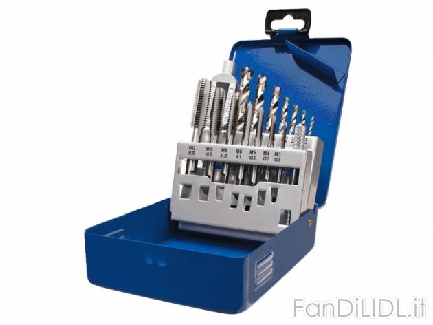 Maschi e filiere in cassetta, 15 pezzi Powerfix, prezzo 11,99 &#8364; per Alla ...