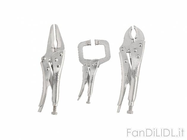Set pinze regolabili autobloccanti, 3 pezzi Powerfix, prezzo 6,99 &#8364; per ...