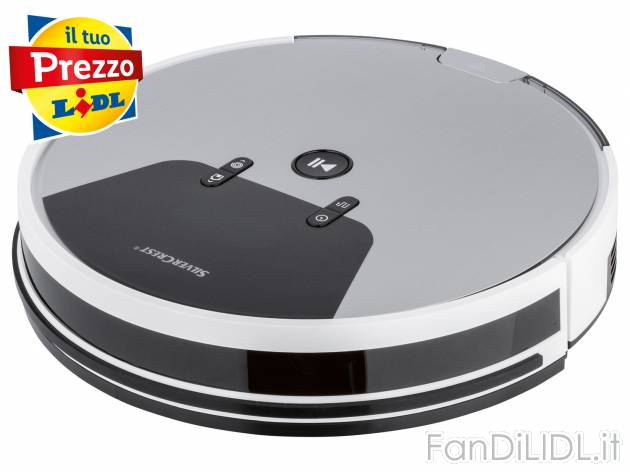 Robot aspirapolvere Silvercrest, prezzo 159.00 € 
Compatibile con l’app LIDL ...