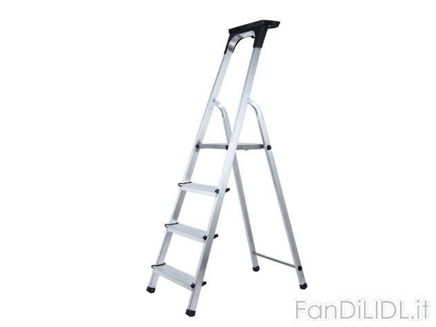 Scala in alluminio a 4 gradini Powerfix, prezzo 29,99 &#8364; per Alla confezione ...