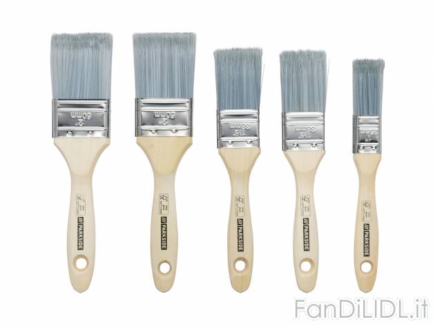 Set pennelli Parkside, prezzo 3.49 &#8364; 
5 pezzi 
- Adatti per colori in ...