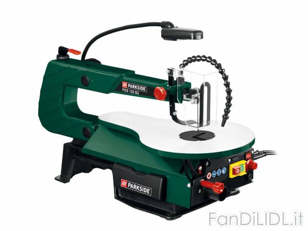 Sega da traforo Parkside PDS120B2, prezzo 89.00 € 
- Banco di lavoro con scala ...