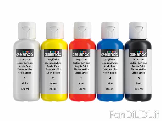 Colori acrilici, ad olio o colori ad acquerello Crelando, prezzo 4.99 &#8364; ...
