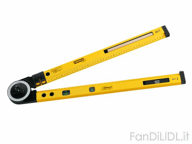 Goniometro con livella , prezzo 9.99 &#8364; per Alla confezione 
- Per misurare ...