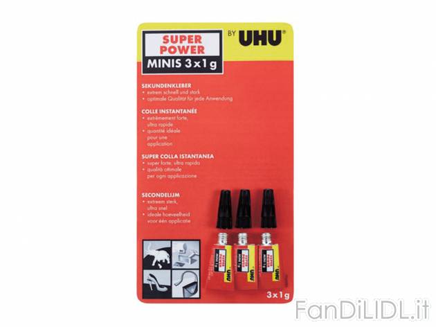 Colla istantanea liquida 3x1 g , prezzo 1.99 &#8364; per Alla confezione 
- ...