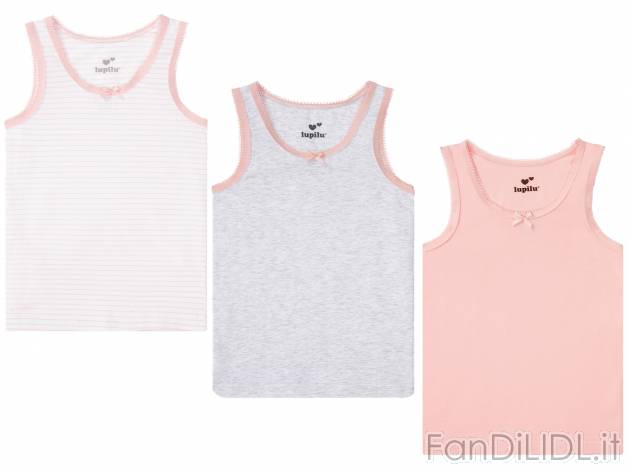 Canotta da bambina Lupilu, prezzo 5.99 &#8364; 
3 pezzi - Misure: 1-6 anni 
- ...