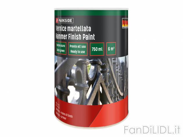 Vernice martellata, per portone del garage o lacca protettiva per zinco Parkside, ...