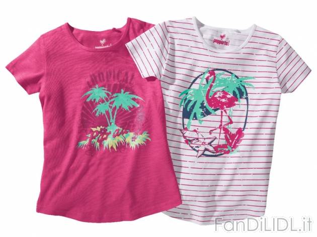 T-shirt da bambina, 2 pezzi Pepperts, prezzo 4,99 &#8364; per Alla confezione ...