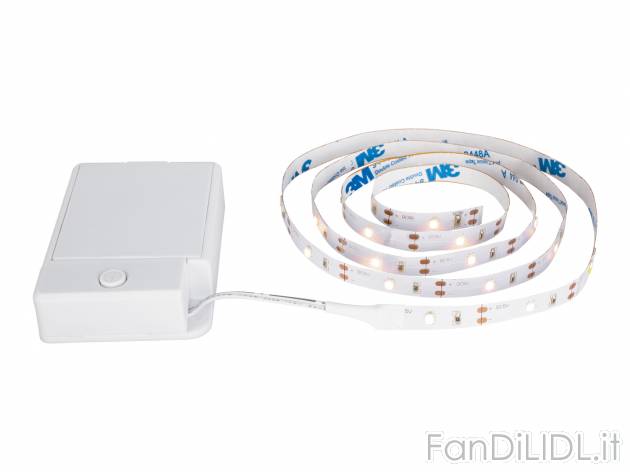 Striscia a LED Livarno, prezzo 2.99 &#8364; 
1 m 
- Autoadesiva e accorciabile ...