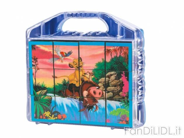 Puzzle a cubetti Disney, 12 pezzi , prezzo 3,99 &#8364; per Alla confezione