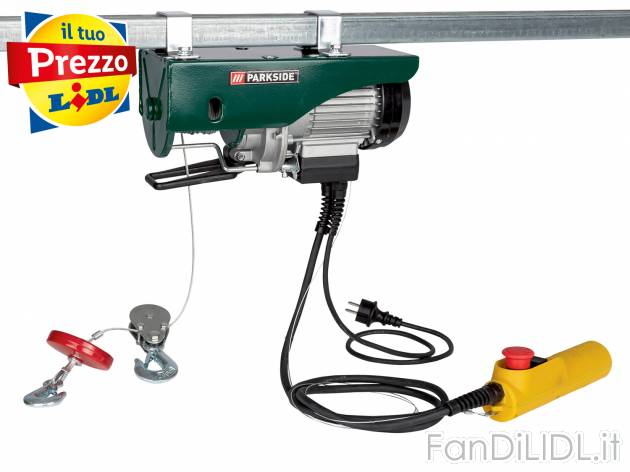 Paranco sollevatore Parkside, prezzo 89.00 &#8364; 
- Con freno automatico per ...