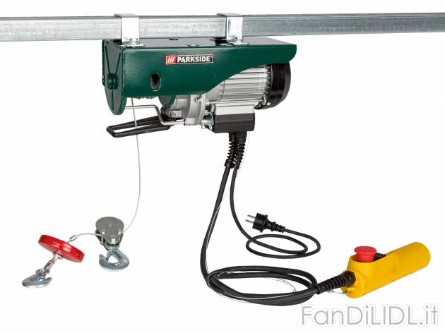 Paranco sollevatore Parkside, prezzo 79.00 &#8364; 
- Con freno automatico per ...