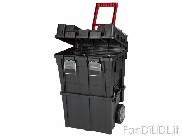 Trolley portautensili Parkside, prezzo 29.99 &#8364; 
- Coperchio con scala ...