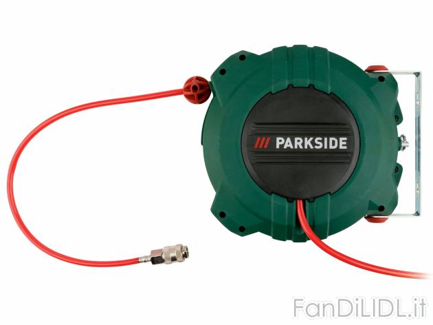 Tubo con avvolgicavo, 10m o unità di manutenzione per aria compressa Parkside, ...