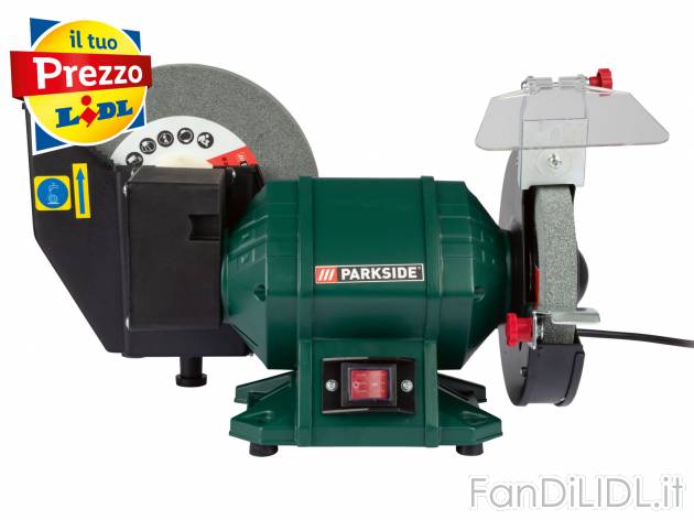 Molatrice da banco Parkside, prezzo 39.99 &#8364; 
- Mola a umido a rotazione ...
