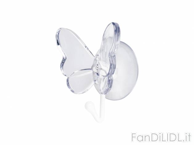 Ganci a ventosa per bagno Livarno, prezzo 2.99 &#8364; 
3 pezzi 
- Pad adesivi ...