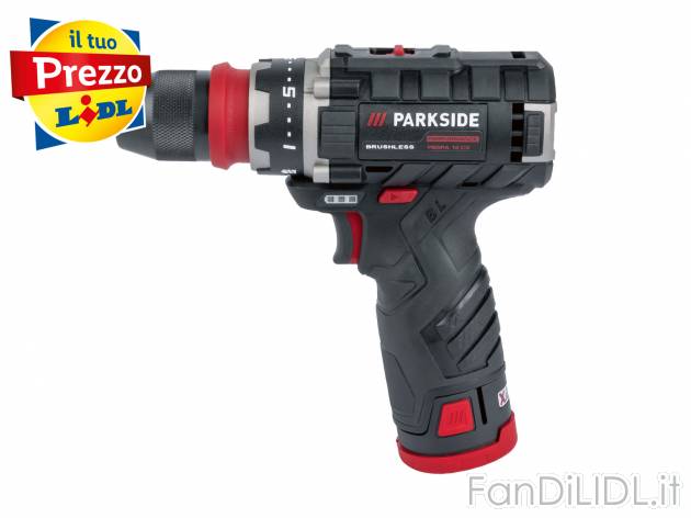 Set trapano avvitatore ricaricabile Parkside, prezzo 69.00 &#8364; 
- Motore ...