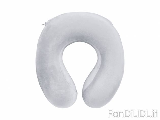 Cuscino viscoelastico per collo o cervicale Livarno, prezzo 6.99 € 
- Fodera ...