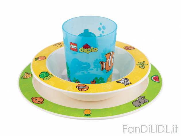 Set stoviglie per bambini Lego, prezzo 12.99 &#8364; 
3 pezzi 
- Et&agrave; ...