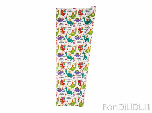 Rotolo carta regalo Crelando, prezzo 0.99 &#8364; 
5 m x 70 cm
Caratteristiche

- ...