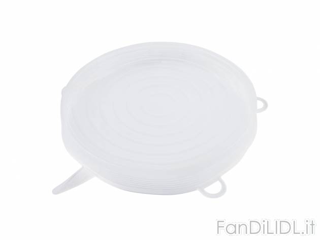 Coperchio in silicone Ernesto, prezzo 2.49 &#8364; 
2 o 4 pezzi 
- Set 4 pezzi: ...