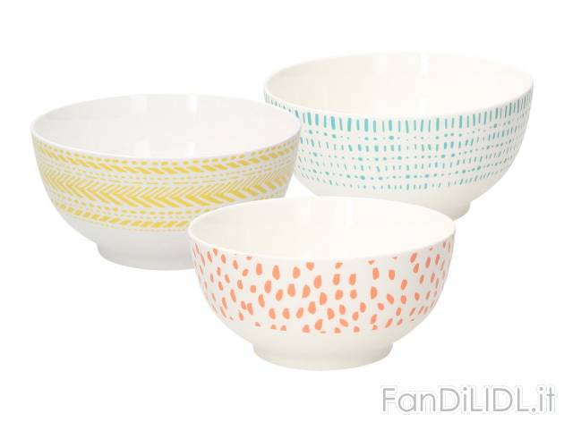 Set ciotole Tognana_1, prezzo 9.99 &#8364; 
3 pezzi 
- Lavabili in lavastoviglie
- ...