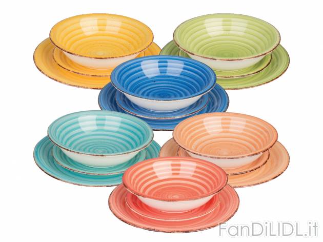 Servizio piatti Tognana_1, prezzo 39.99 &#8364; 
18 pezzi 
- 6 varianti colore ...