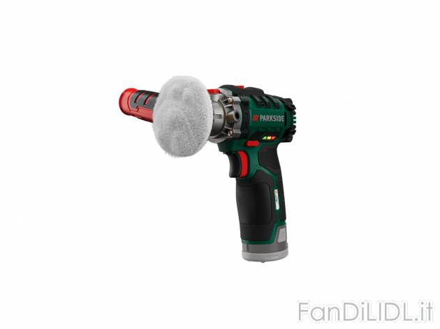Lucidatrice ricaricabile Parkside, prezzo 19.99 € 
Attrezzo compatibile con le ...