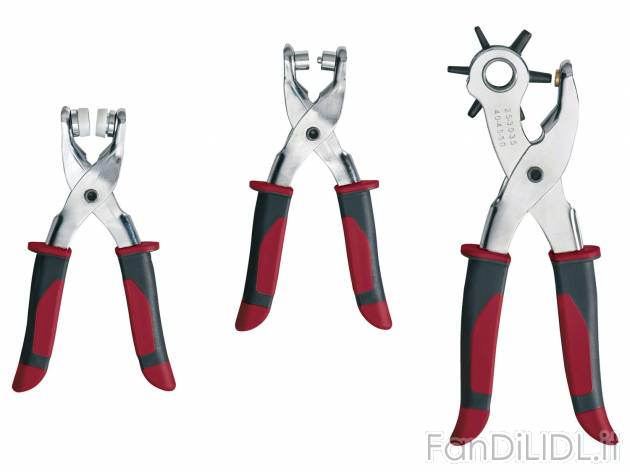 Set pinze da calzolaio Parkside, prezzo 5.99 € 
- Inclusi 100 occhielli e 25 ...