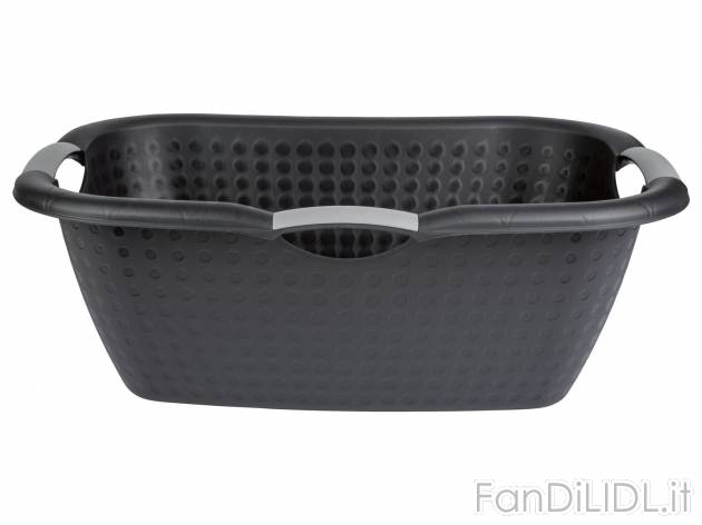 Cesto o bacinella portabiancheria AquaPur, prezzo 4.99 € 
27 L 
- 100% plastica ...