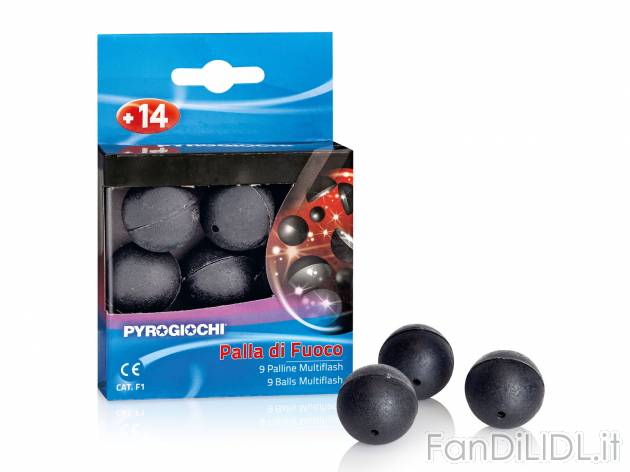 Palla di Fuoco , prezzo 2.49 &#8364; per Alla confezione 
-  9 pezzi