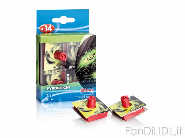 Girandole  “Slimer” , prezzo 2.99 &#8364; per Alla confezione 
-  4 pezzi
