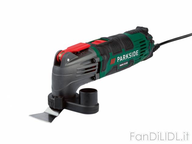 Elettroutensile multiuso Parkside PMFW310D2, prezzo 29.99 € 
- Tecnologia a oscillazione ...