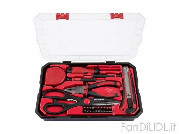Set utensili Parkside, prezzo 9.99 &#8364;  
26 o 27 pezzi
Caratteristiche