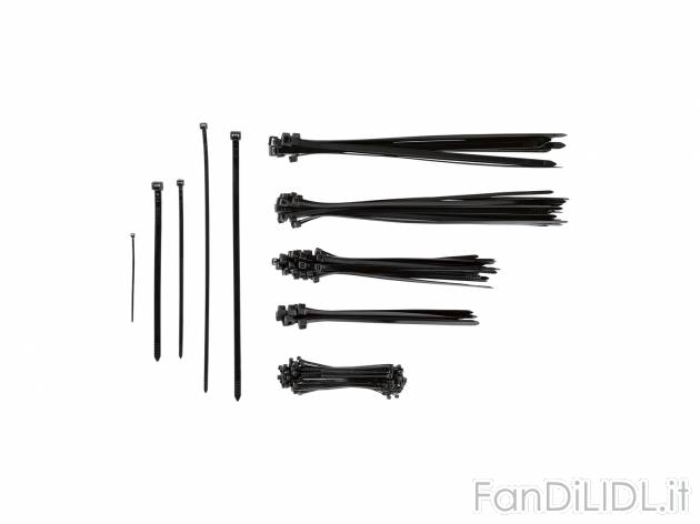 Set fascette fermacavo Parkside, prezzo 2.99 &#8364;  
251 pezzi
Caratteristiche