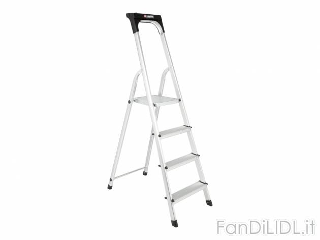 Scala in alluminio a 4 gradini Parkside, prezzo 34.99 &#8364; 
- Con vano contenitore
- ...
