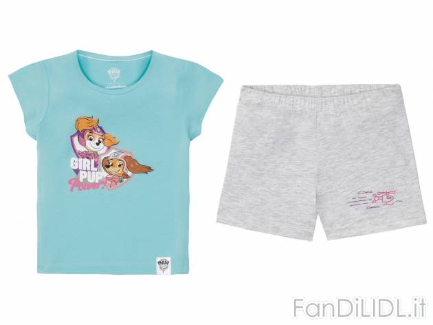 Pigiama corto da bambina Paw Patrol Oeko-tex, prezzo 4.99 € 
Misure: 2-10 anni
Taglie ...
