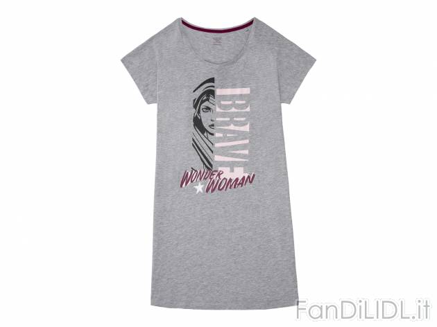 Maxi t-shirt da donna Wonder Woman, Pantera Rosa, Snoopy Oeko-tex, prezzo 5.99 € ...