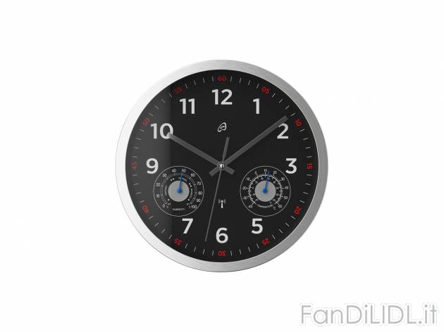 Orologio da parete radiocontrollato con termometro ed igrometro Auriol, prezzo 7.99 ...