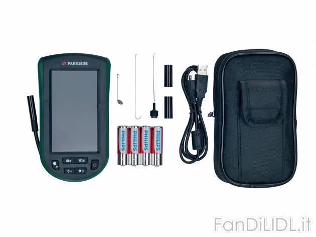 Telecamera endoscopica con display Parkside, prezzo 59.00 € 
- Adatta ad ambienti ...