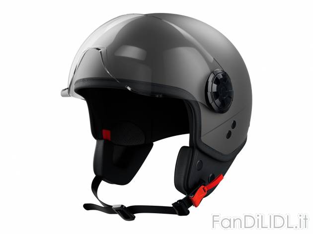 Casco Jet Crivit, prezzo 34.99 € 
Taglia L 
- Visiera chiara e resistente ai ...