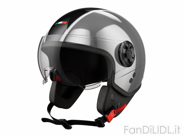 Casco Jet Crivit, prezzo 34.99 € 
Taglia XL 
- Visiera chiara e resistente ai ...