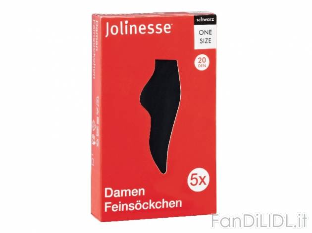 Calze velate da donna 20 DEN, 5 paia Jolinesse, prezzo 1,99 &#8364; per Alla ...