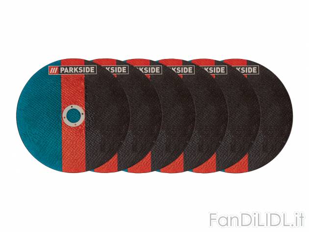 Mole abrasive da taglio Parkside, prezzo 4.99 &#8364; 
6 pezzi 
- Per tagliare ...