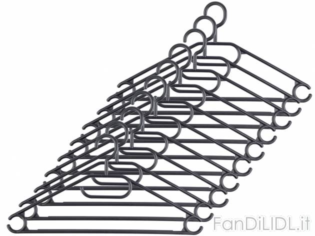 Set grucce Livarno Living, prezzo 2.99 € 
10 pezzi 
- 100% plastica riciclata
Caratteristiche

- ...