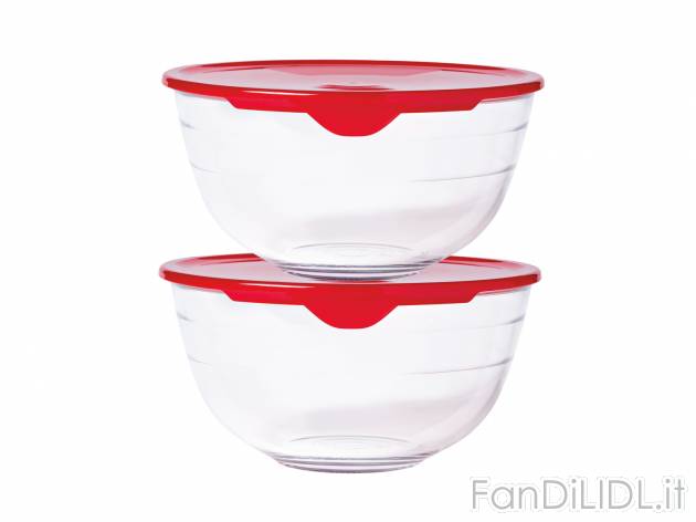Set ciotole con coperchio O-cuisine, prezzo 11.99 &#8364; 
2 pezzi 
- 2 L + ...